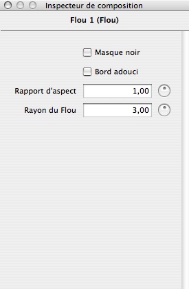 Propriétés composition